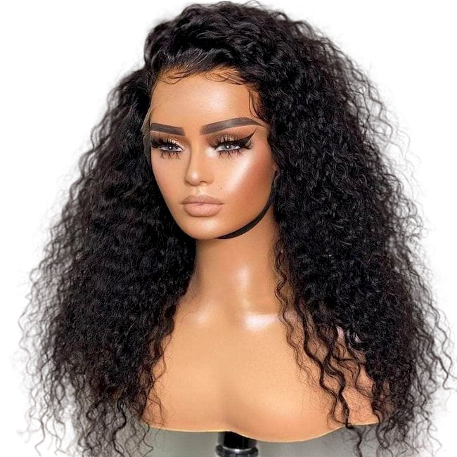 Top Raw A+ Pro Kinky Curly Transparent wig 13*4 13*6 Frontal  and 2*6 4*4 5*5 6*6 7*7 Closure  Wig  100% Human Raw Hair