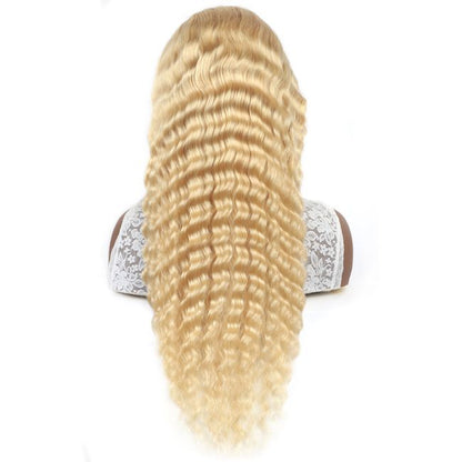 Wholesale 613 transparent lace Wig  Deep Wave Frontal  13*4 13*6  and 2*6 4*4 5*5 6*6 7*7 Closure  Wig  100% Human Raw Hair