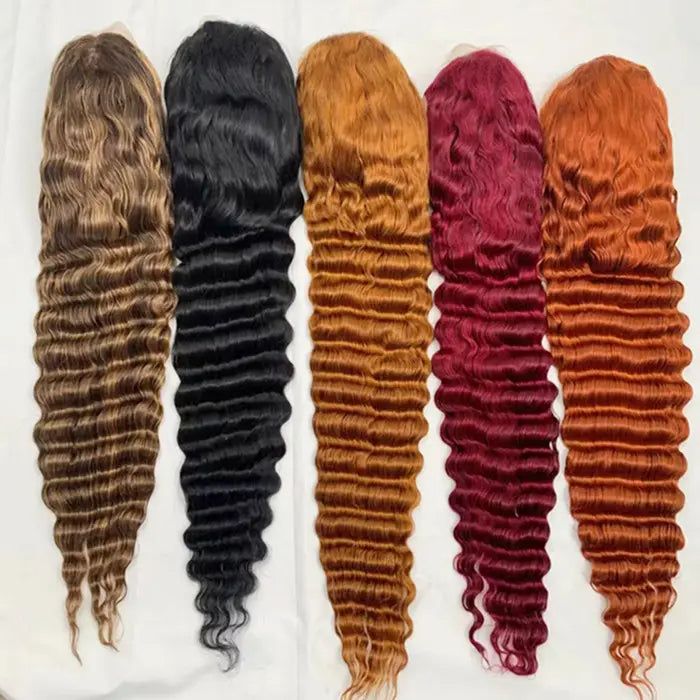 Wholesale 613 HD wig Loose Deep Frontal  13*4 13*6  and 2*6 4*4 5*5 6*6 7*7 Closure  Wig  100% Human Raw Hair