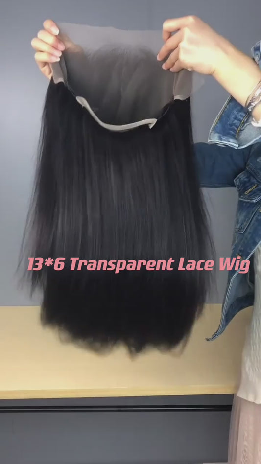 Straight Transparent  Lace 13*4 13*6 360 Frontal  4*4 5*5 6*6 7*7 Closure  Wig  100% Human Raw Hair Top Raw A+