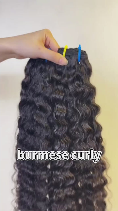 Uchaiminghair  Burmese Curly Bundle Top raw A+ pro （If you need customization, please contact us ）