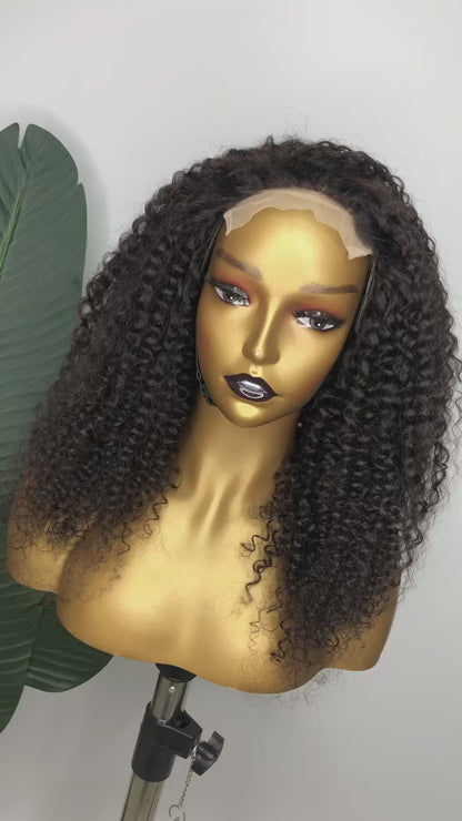 Top Raw A+ Pro Kinky Curly HD wig 13*4 13*6 Frontal  and 2*6 4*4 5*5 6*6 7*7 Closure  Wig  100% Human Raw Hair